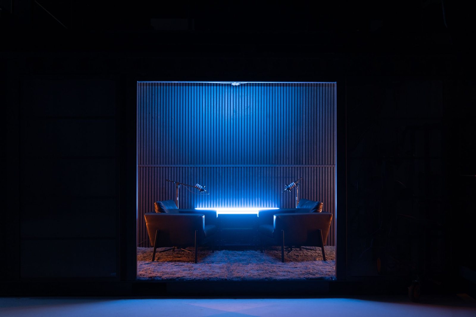 The podcast room